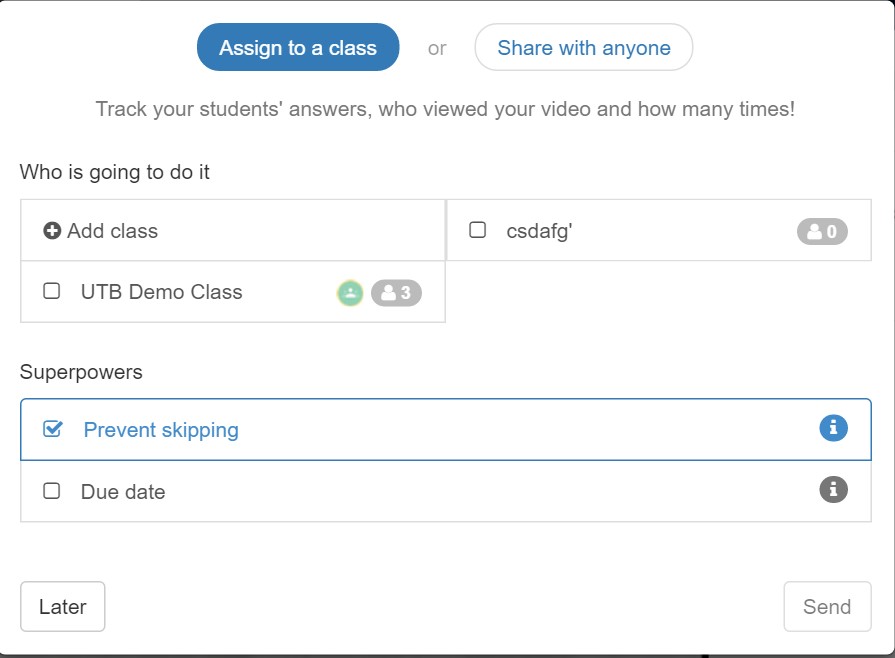 Assign To a Class